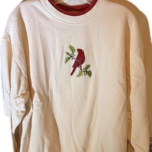Vintage M & C Sportswear Christmas Red Bird Shirt